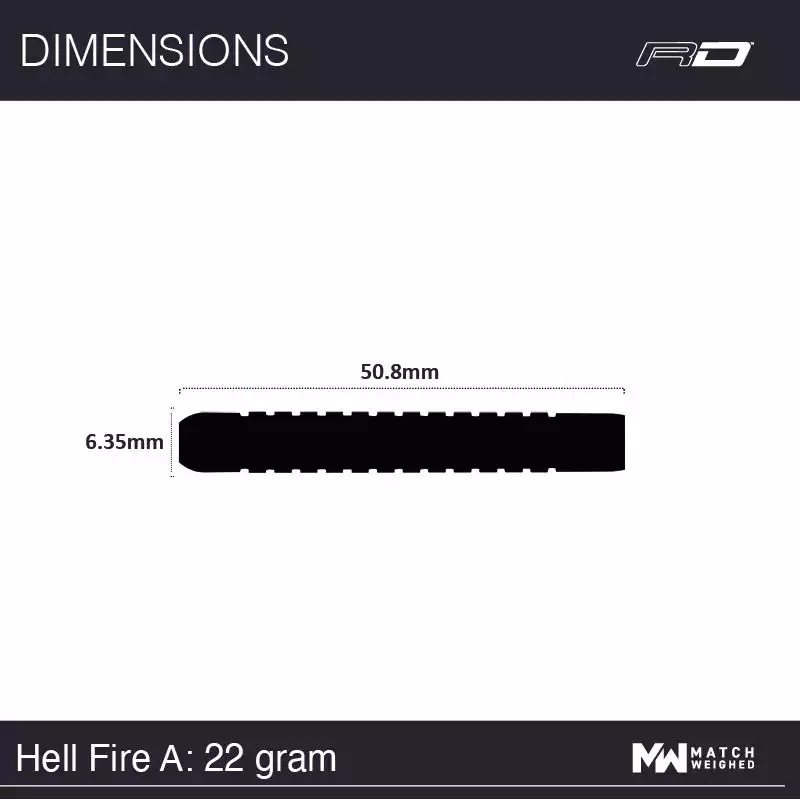 фото Red Dragon Hellfire A 22gr. 80% вольфрам. Дротики для дартса в интернет-магазине спортивных товаров МЯЧИКИ