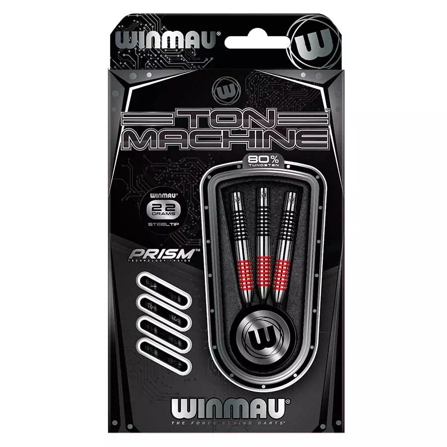фото Winmau Ton Machine 22 gr. 80% вольфрам. Дротики для дартса в интернет-магазине спортивных товаров МЯЧИКИ