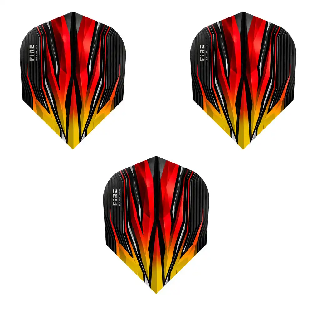 фото Оперение для дротиков HARROWS FIRE yellow-red в интернет-магазине спортивных товаров МЯЧИКИ