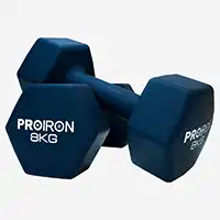 фото Proiron Гантели неопреновые гексагональные 2шт по 8кг, арт. Г2080НГ в интернет-магазине спортивных товаров МЯЧИКИ