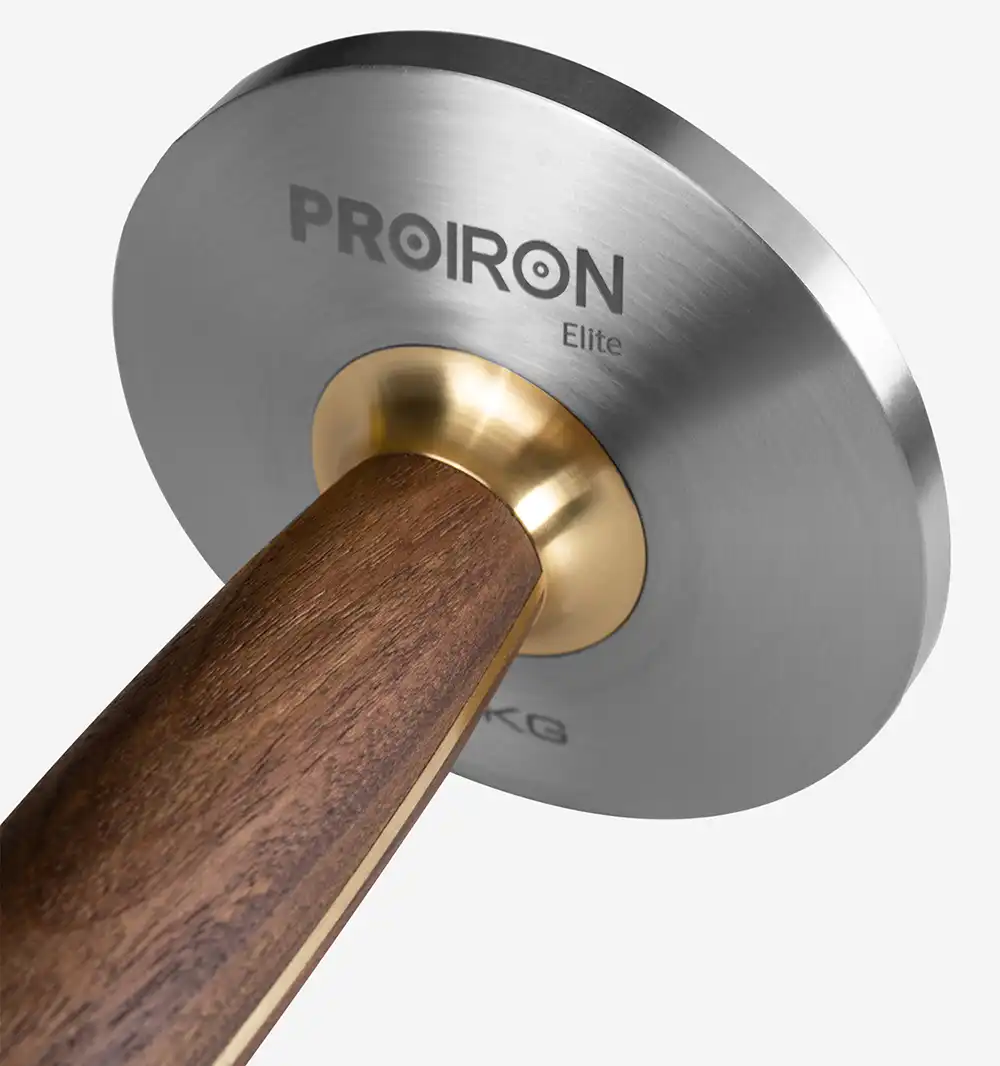 фото Proiron Гантель из нержавеющей стали и орехового дерева 2 кг, арт. Г1020НО в интернет-магазине спортивных товаров МЯЧИКИ