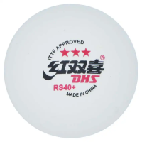 фото Мячи для настольного тенниса DHS RS40A 3*** ITTF, 1 шт., бел. пластик в интернет-магазине спортивных товаров МЯЧИКИ