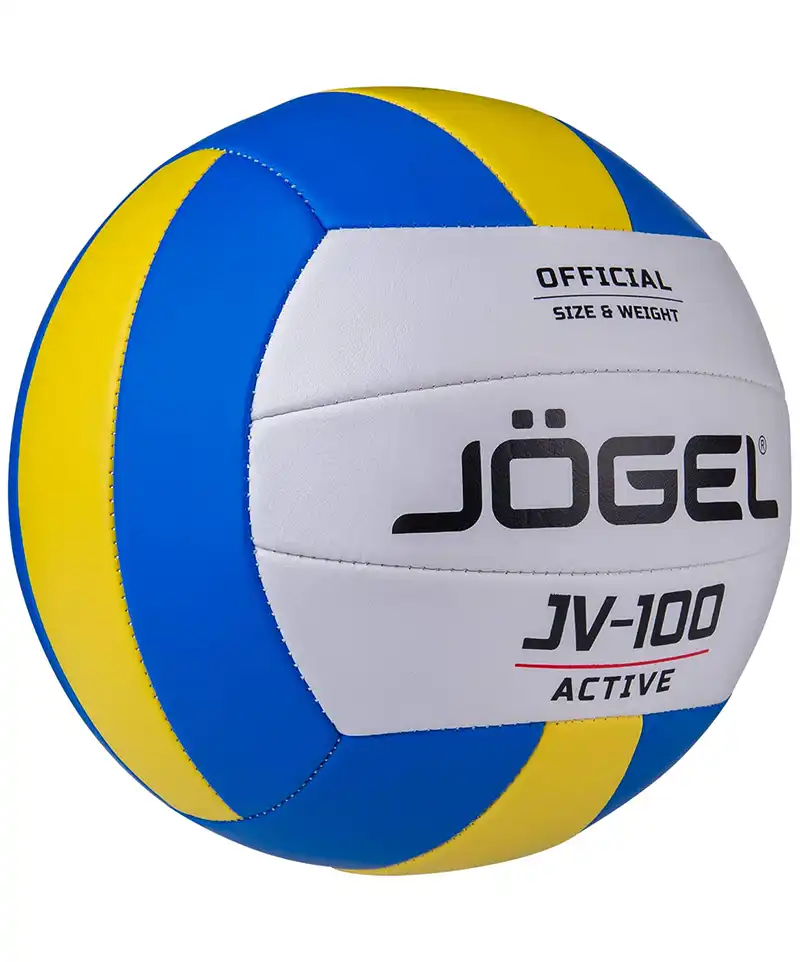 фото Мяч волейбольный Jögel JV-100, синий/желтый