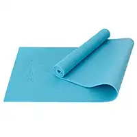 фото Коврик для йоги и фитнеса FM-101, PVC, 183x61x0,6 см, синий пастель в интернет-магазине спортивных товаров МЯЧИКИ