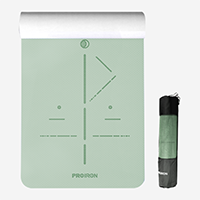 фото Коврик для йоги и фитнеса Proiron  1830*800*7мм TPE, серо-зеленый в интернет-магазине спортивных товаров МЯЧИКИ