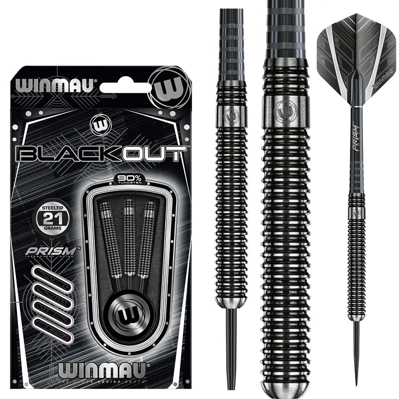 фото Winmau Blackout 21 gr. 90% вольфрам. Дротики для дартса в интернет-магазине спортивных товаров МЯЧИКИ