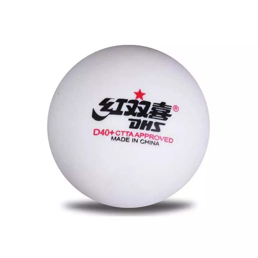 фото Мячи для настольного тенниса DHS 3*** (DUAL) 40+ ITTF 10 шт., бел. пластик в интернет-магазине спортивных товаров МЯЧИКИ