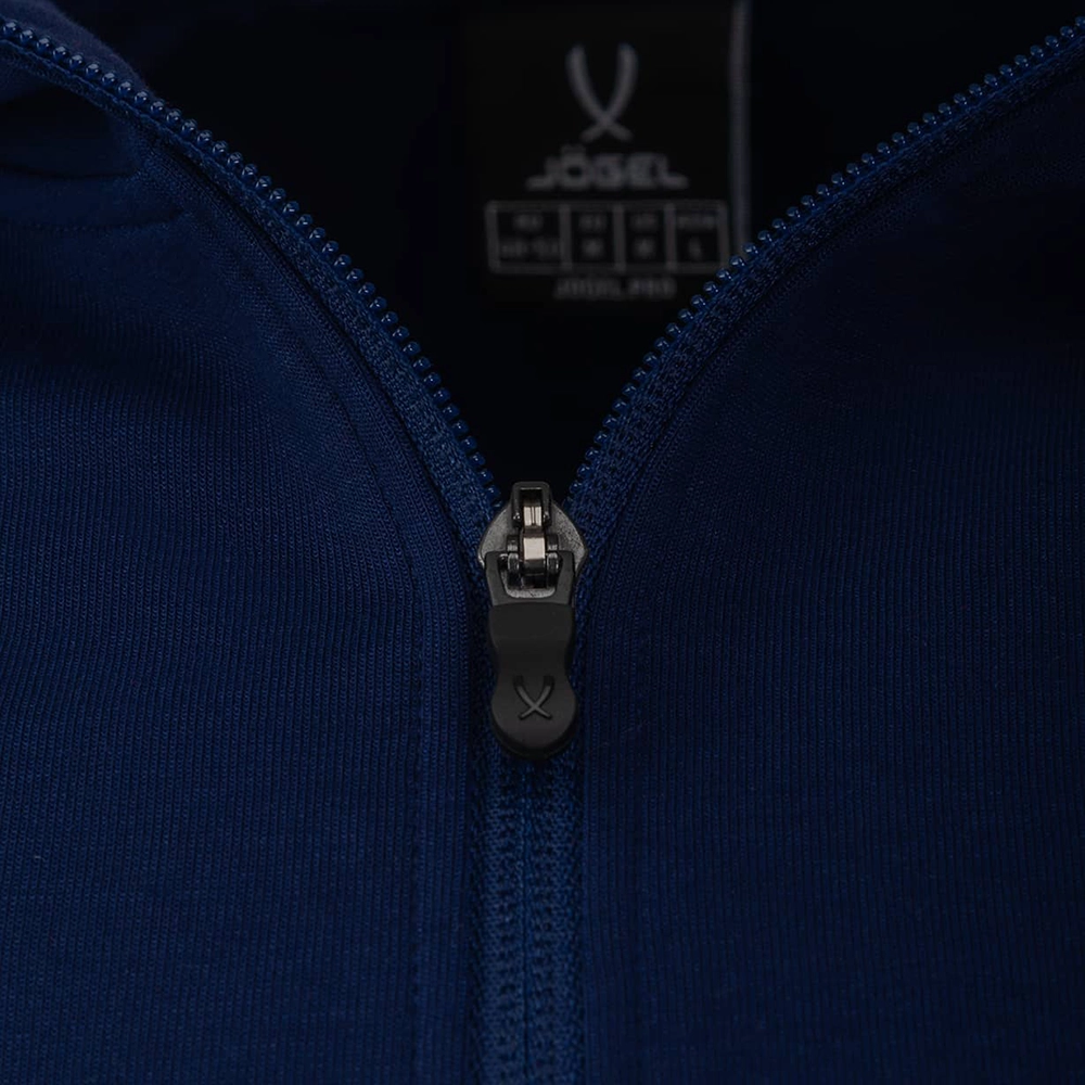 фото Худи на молнии ESSENTIAL Athlete Hooded FZ Jacket, темно-синий в интернет-магазине спортивных товаров МЯЧИКИ