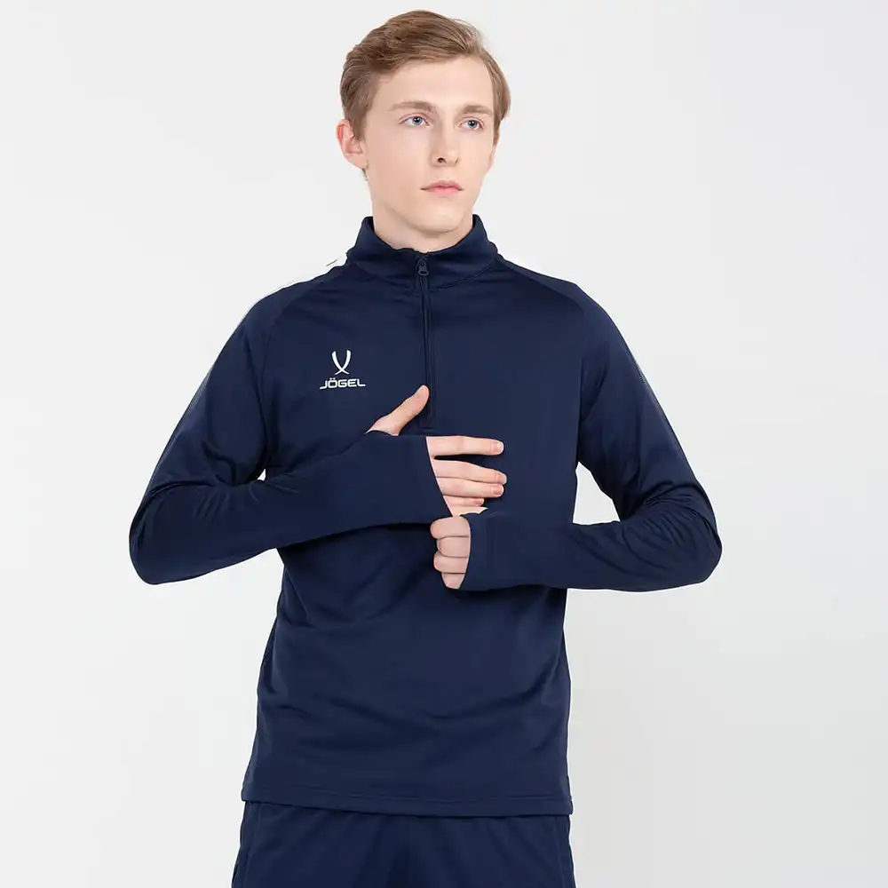 фото Джемпер тренировочный CAMP Training Top 1/4 Zip, темно-синий в интернет-магазине спортивных товаров МЯЧИКИ