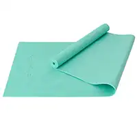 фото Коврик для йоги и фитнеса FM-101, PVC, 183x61x0,4 см, мятный в интернет-магазине спортивных товаров МЯЧИКИ