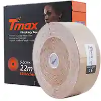 фото Тейп кинезиологический TMAX Extra Sticky, размер 5 см x 22 м, Цвет телесный в интернет-магазине спортивных товаров МЯЧИКИ