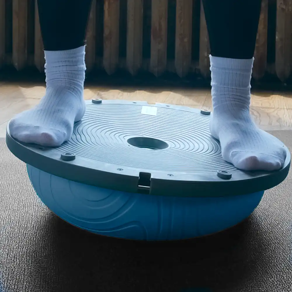 фото Балансировочная платформа Proiron с эспандерами 47см, синяя, арт. БП47С в интернет-магазине спортивных товаров МЯЧИКИ