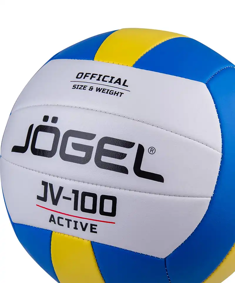 фото Мяч волейбольный Jögel JV-100, синий/желтый