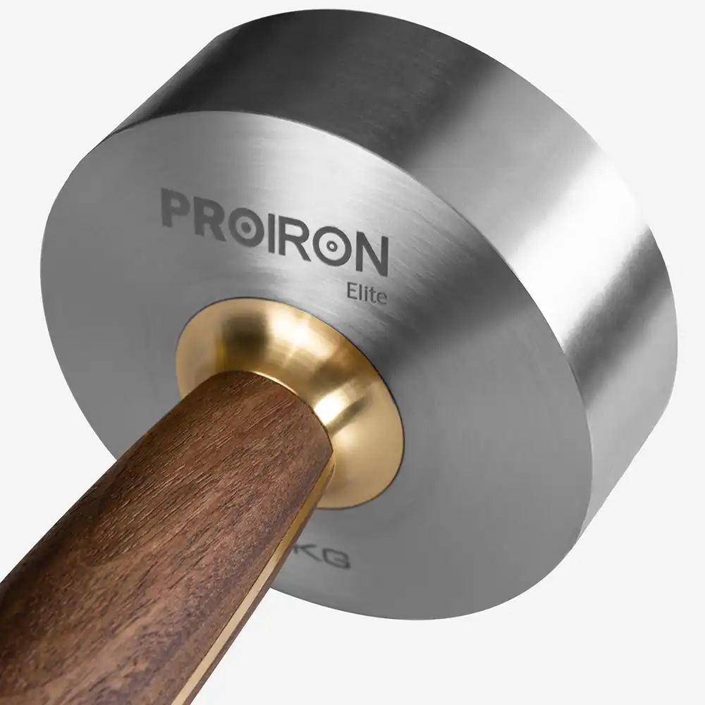 фото Гантель из нержавеющей стали и орехового дерева 5 кг, арт. Г1050НО в интернет-магазине спортивных товаров МЯЧИКИ