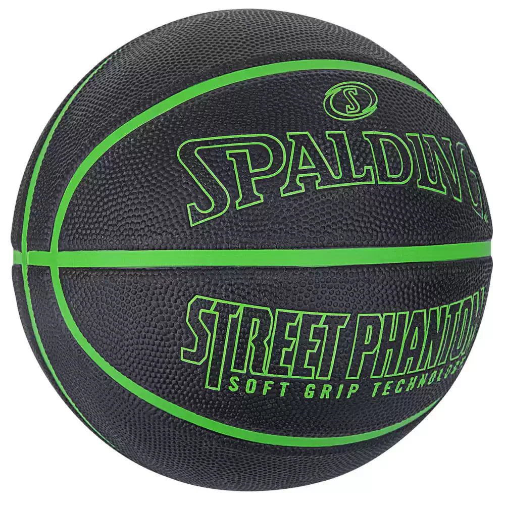 фото Мяч баскетбольный 7 SPALDING Phantom black-green