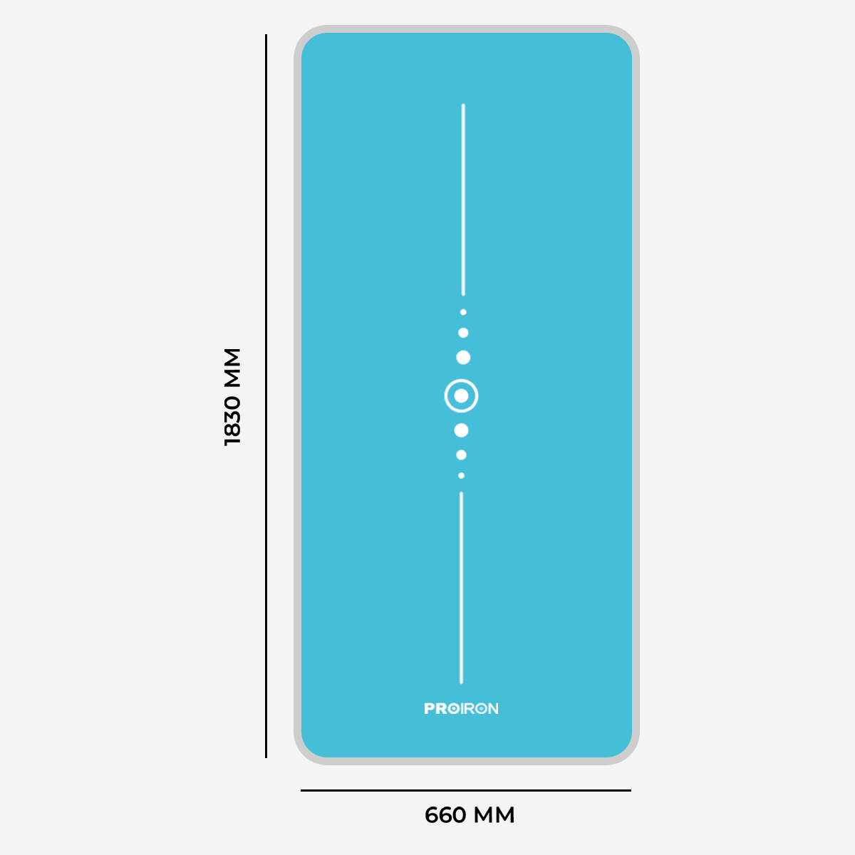 фото Коврик для йоги и фитнеса Proiron 1830*660*10мм NBR, зеленый в интернет-магазине спортивных товаров МЯЧИКИ