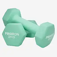 фото Proiron Гантели неопреновые гексагональные 2шт по 2кг, арт. Г2020НГ в интернет-магазине спортивных товаров МЯЧИКИ