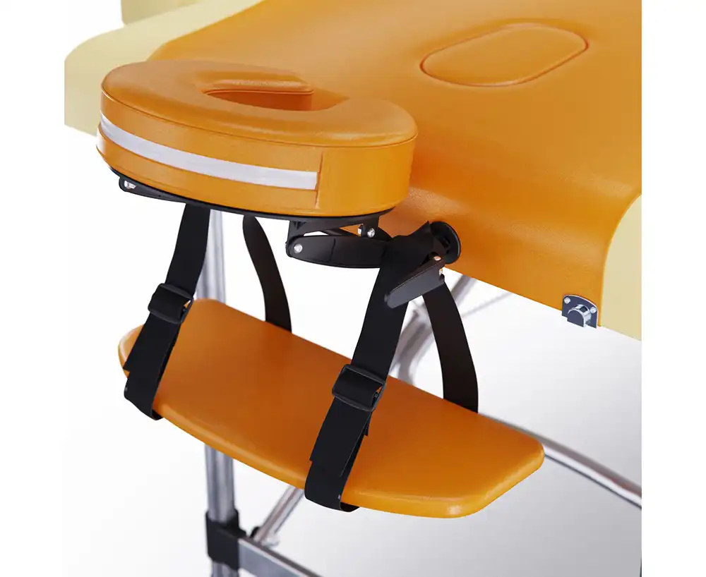 фото Массажный стол DFC NIRVANA Elegant PREMIUM, цвет оранжево-бежевый в интернет-магазине спортивных товаров МЯЧИКИ