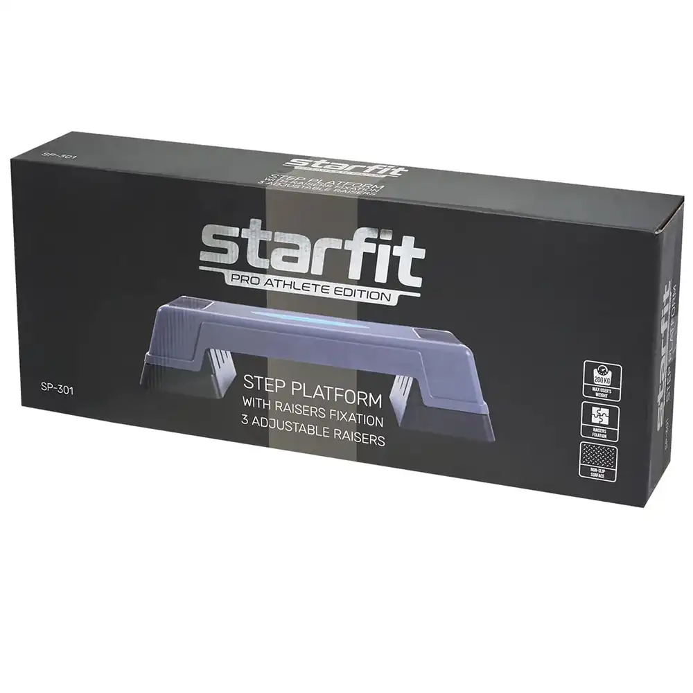фото Степ-платформа SP-301 76х28х23 см, 3-х уровневая в интернет-магазине спортивных товаров МЯЧИКИ