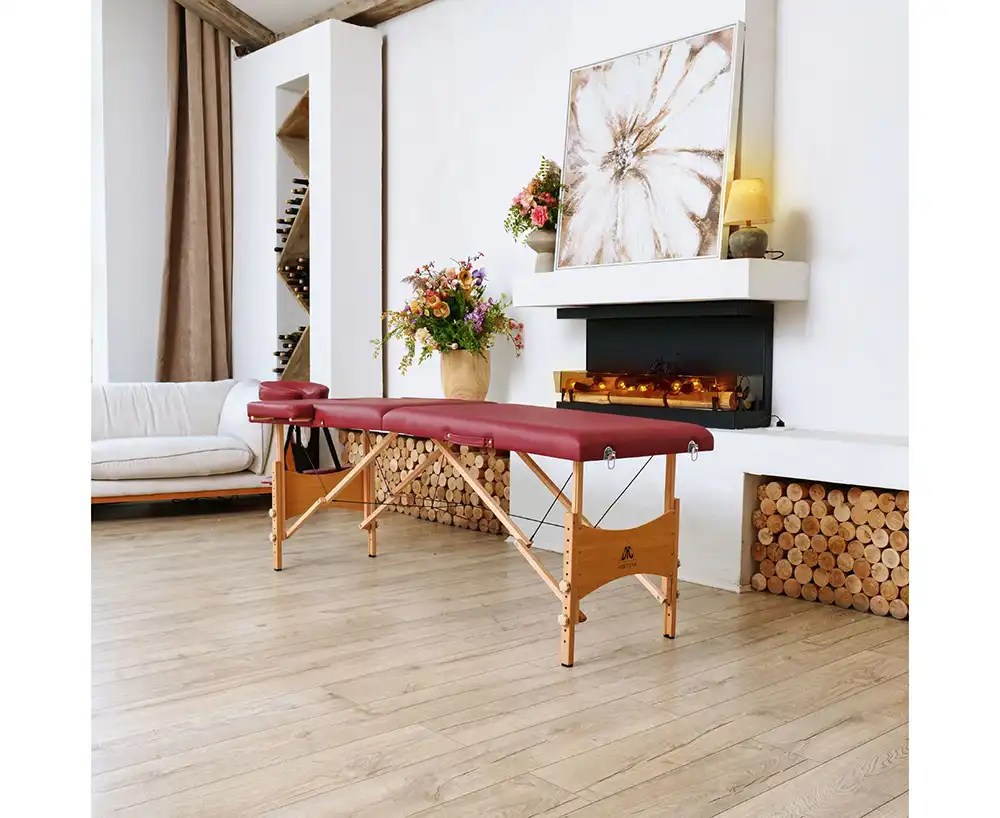 фото Массажный стол DFC NIRVANA Relax, (Optima)186 x 60 см, винный в интернет-магазине спортивных товаров МЯЧИКИ