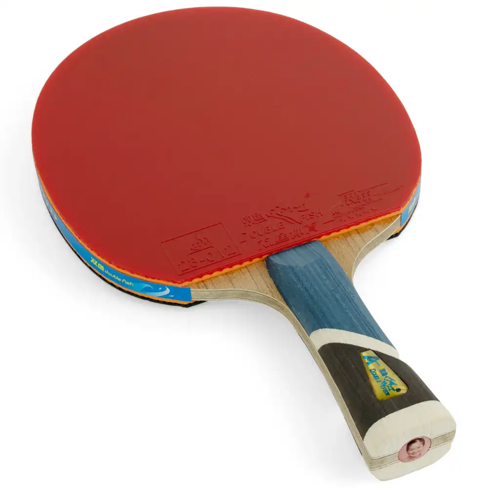 фото Ракетка для настольного тенниса Double Fish 5A+C, профессиональная, ITTF Approved, + 2 мяча в интернет-магазине спортивных товаров МЯЧИКИ