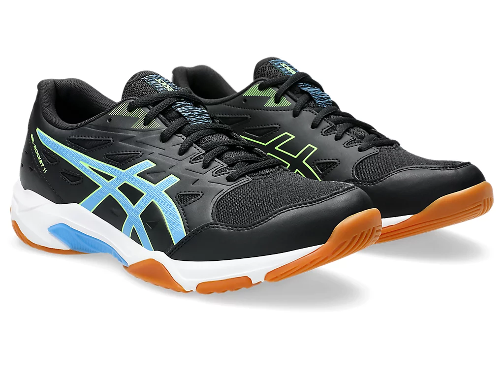 фото Волейбольные кроссовки Asics Gel-Rocket 11, чёрно-синие в интернет-магазине спортивных товаров МЯЧИКИ