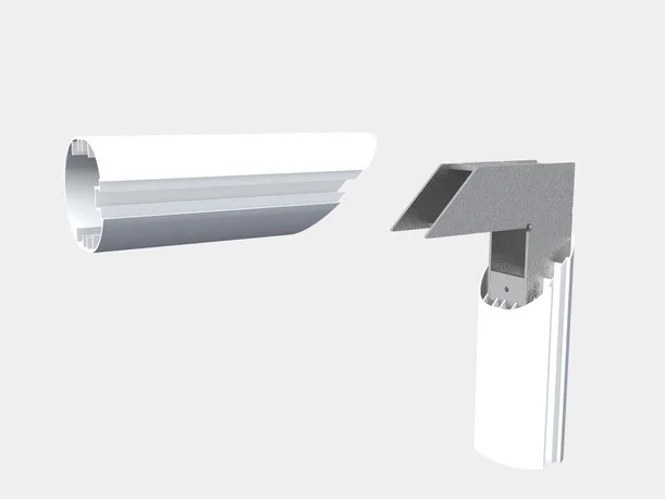 фото Ворота футбольные алюминиевые 7,32х2,44 глубина ворот 2м с верхними опорами под сетку (стационарные) в интернет-магазине спортивных товаров МЯЧИКИ