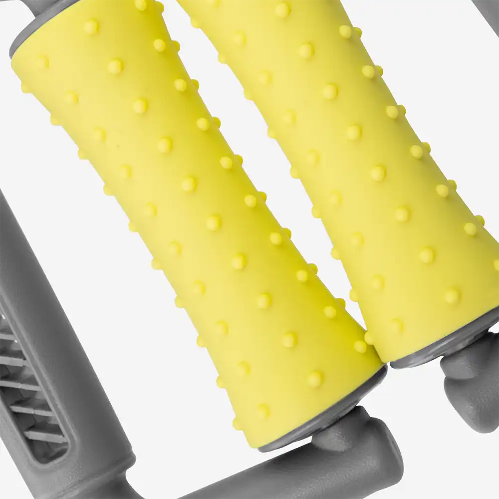 фото Массажер для тела роликовый Proiron, желто-серый, арт. АМК0202 в интернет-магазине спортивных товаров МЯЧИКИ