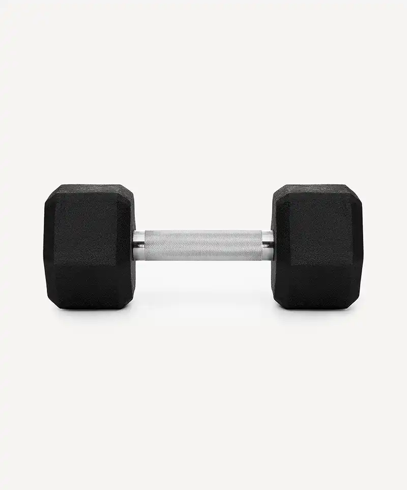 фото Гантель гексагональная Starfit DB-301PRO 12 кг, обрезиненная, черный в интернет-магазине спортивных товаров МЯЧИКИ