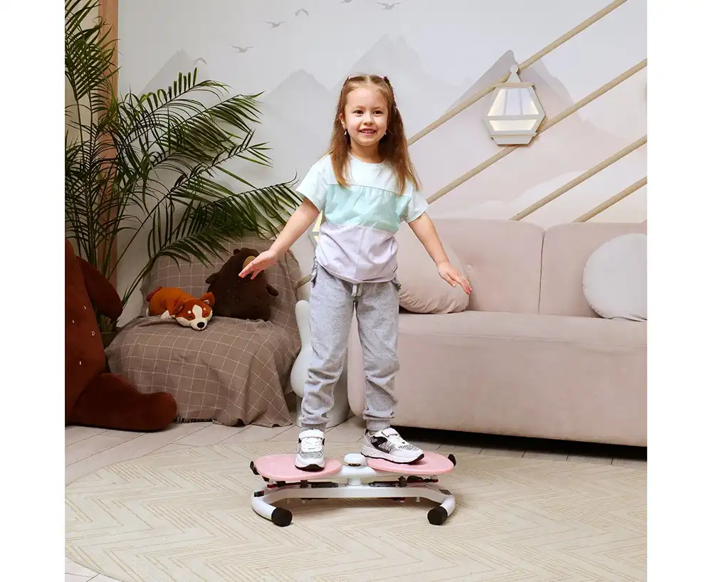 фото Фитнес платформа /горнолыжный тренажёр DFC "Twister Bow" с эспандерами в интернет-магазине спортивных товаров МЯЧИКИ