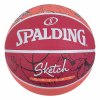 фото Мяч баскетбольный 7 SPALDING Sketch red