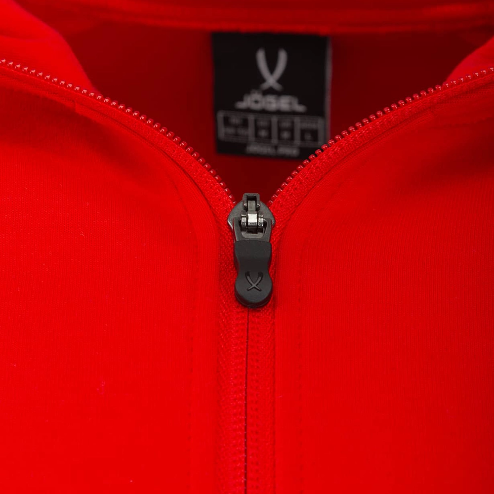 фото Худи на молнии ESSENTIAL Athlete Hooded FZ Jacket, красный в интернет-магазине спортивных товаров МЯЧИКИ