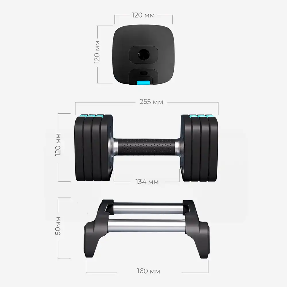 фото  Proiron Гантель разборная быстросъемная 1шт 10кг, арт. ГБ1100Р в интернет-магазине спортивных товаров МЯЧИКИ