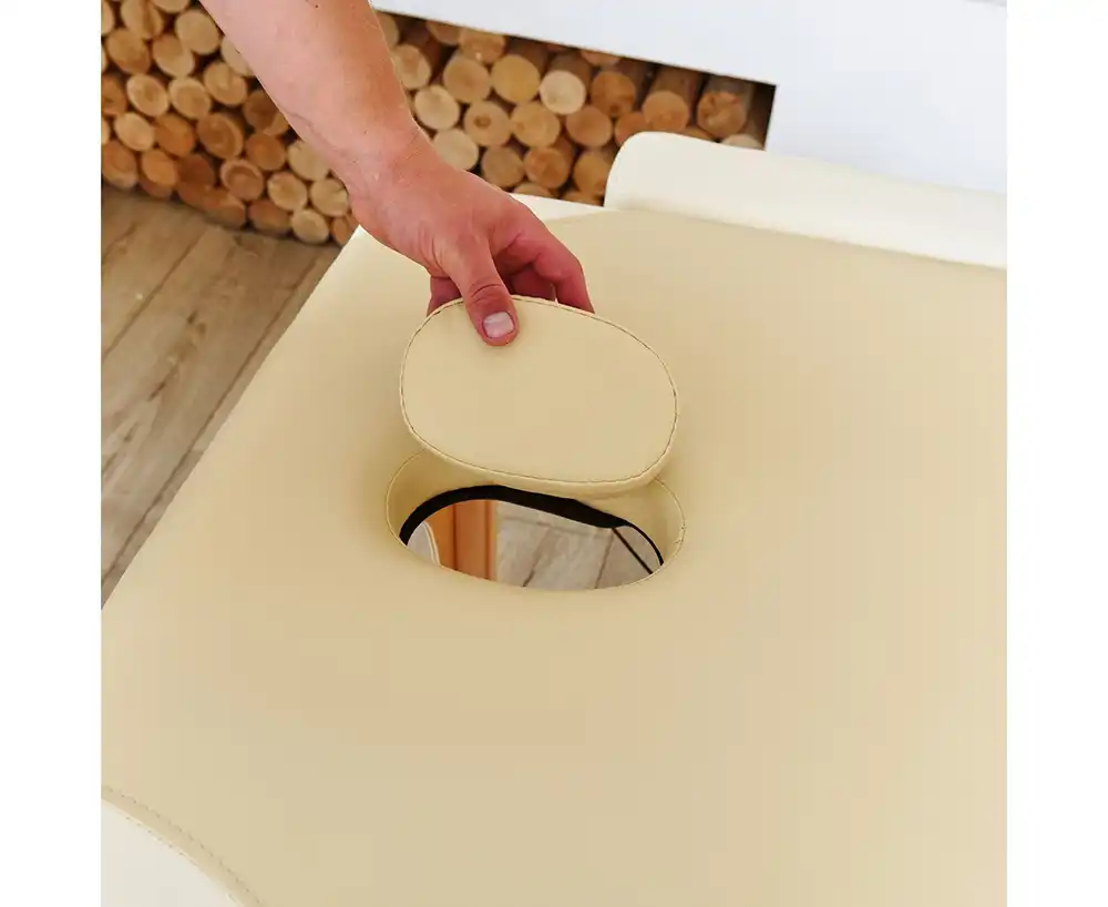 фото Массажный стол DFC NIRVANA Relax, 186 x 70 см, толщина 5 см, бежево-кремовый в интернет-магазине спортивных товаров МЯЧИКИ