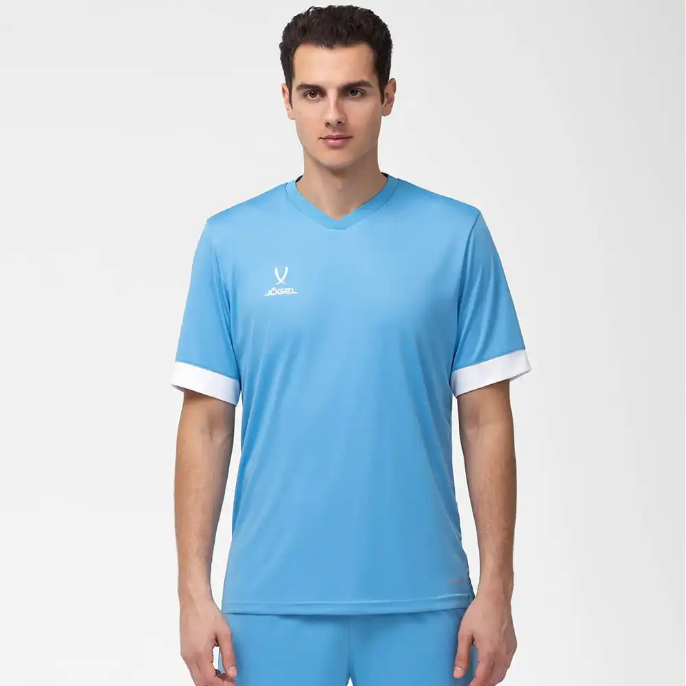 фото Футболка игровая DIVISION PerFormDRY Union Jersey, голубой/белый/белый в интернет-магазине спортивных товаров МЯЧИКИ