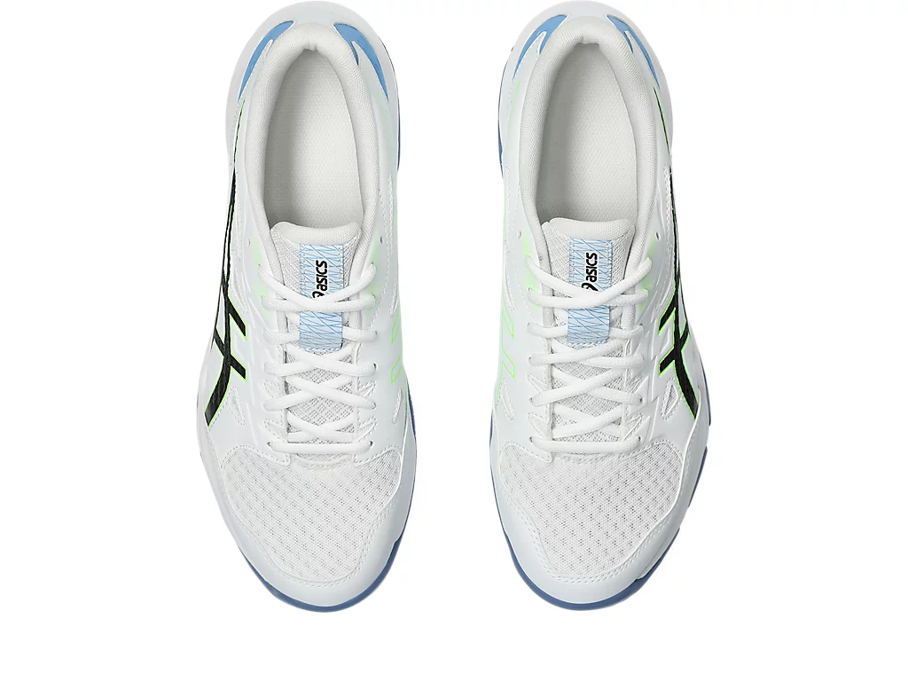 фото Волейбольные кроссовки Asics Gel-Rocket 11, бело-чёрно-синие в интернет-магазине спортивных товаров МЯЧИКИ