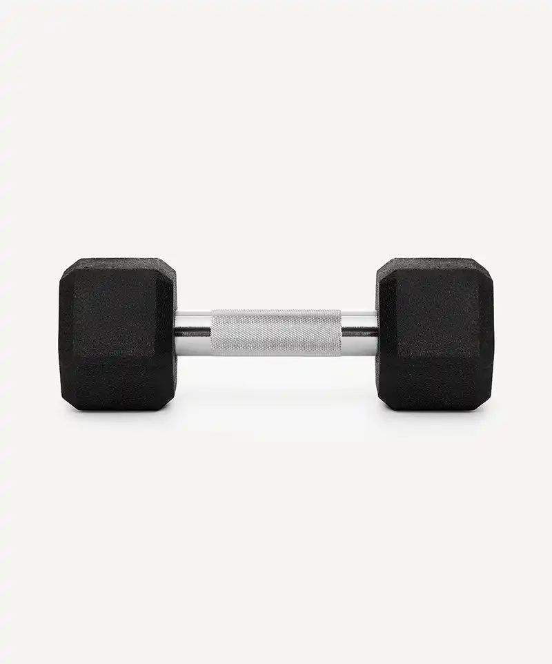 фото Гантель гексагональная Starfit DB-301PRO 6 кг, обрезиненная, черный в интернет-магазине спортивных товаров МЯЧИКИ