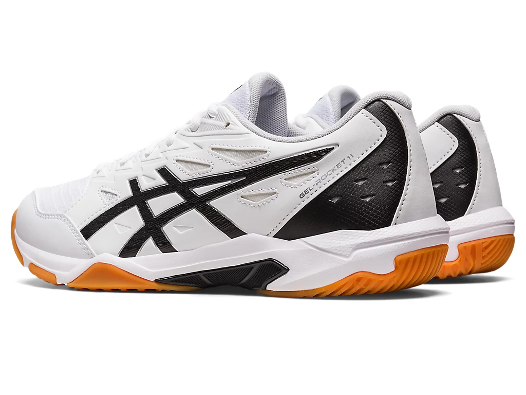 фото Волейбольные кроссовки Asics Gel-Rocket 11, бело-чёрные в интернет-магазине спортивных товаров МЯЧИКИ