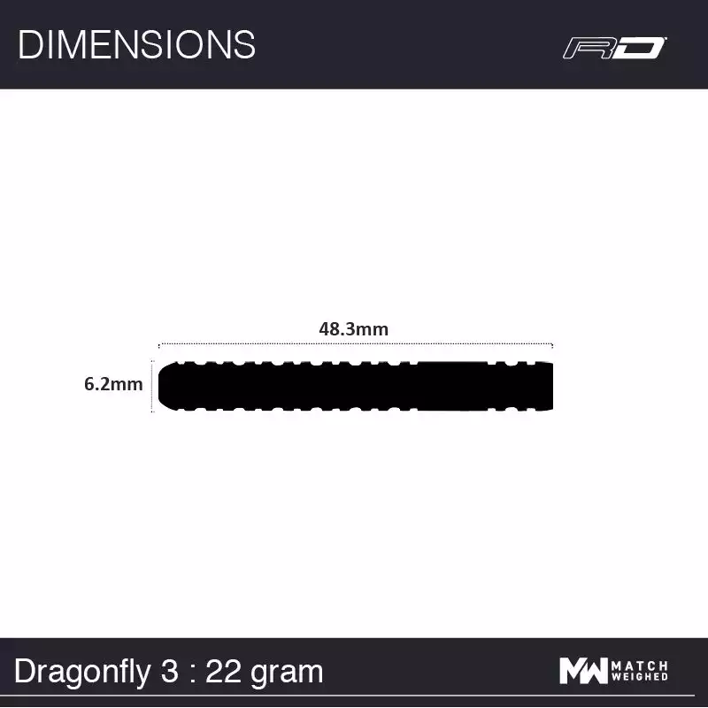 фото Red Dragon Dragonfly 22gr. 95% вольфрам. Дротики для дартса в интернет-магазине спортивных товаров МЯЧИКИ