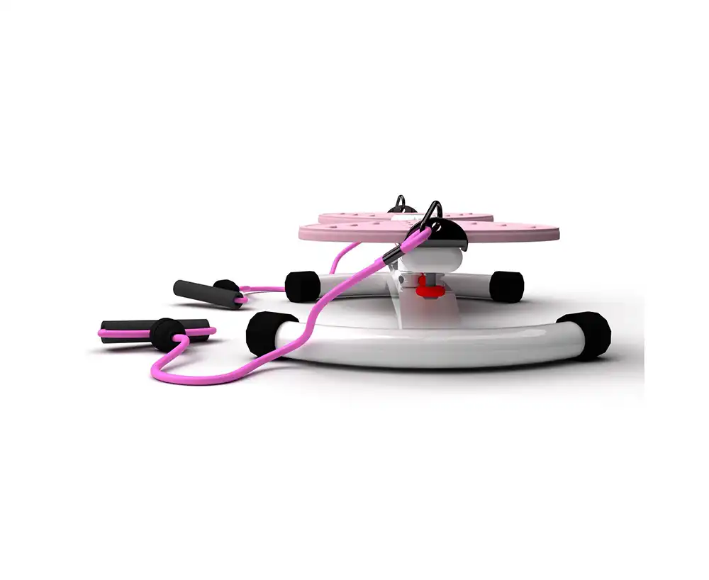 фото Фитнес платформа /горнолыжный тренажёр DFC "Twister Bow" с эспандерами в интернет-магазине спортивных товаров МЯЧИКИ