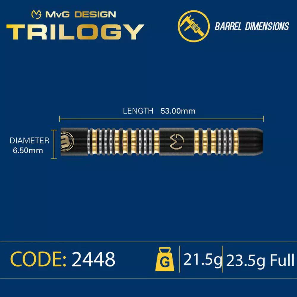фото Winmau MvG Trilogy 21,5 gr. 90% вольфрам. Дротики для дартса в интернет-магазине спортивных товаров МЯЧИКИ фото Winmau MvG Trilogy 21,5 gr. 90% вольфрам. Дротики для дартса в интернет-магазине спортивных товаров МЯЧИКИ