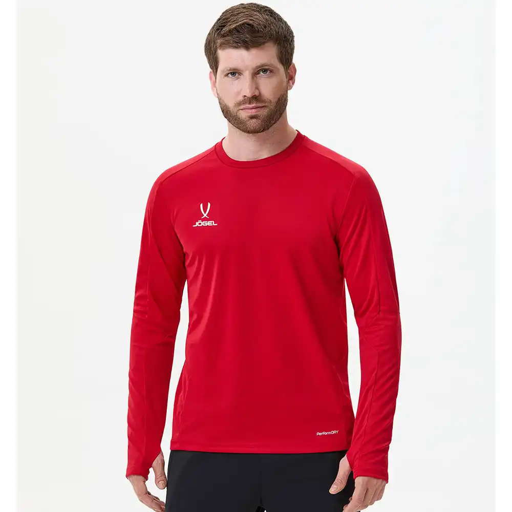 фото Джемпер тренировочный DIVISION PerFormDRY Pro Training Top, красный в интернет-магазине спортивных товаров МЯЧИКИ