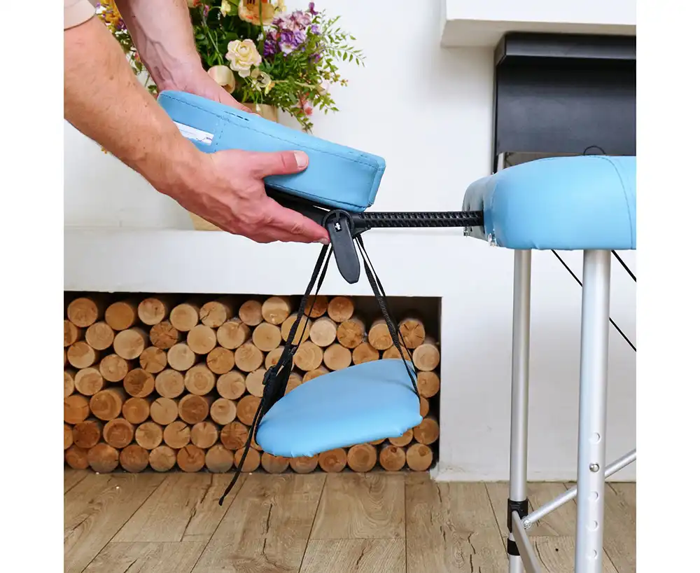 фото Массажный стол DFC NIRVANA Elegant, 186 x 70 см, голубой в интернет-магазине спортивных товаров МЯЧИКИ