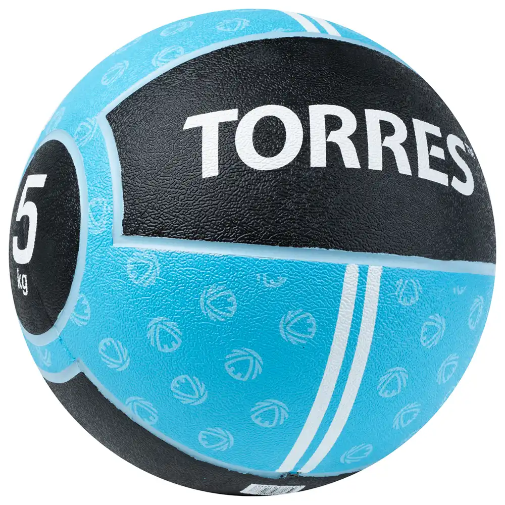фото Медбол высокой плотности TORRES резина, 5 кг в интернет-магазине спортивных товаров МЯЧИКИ