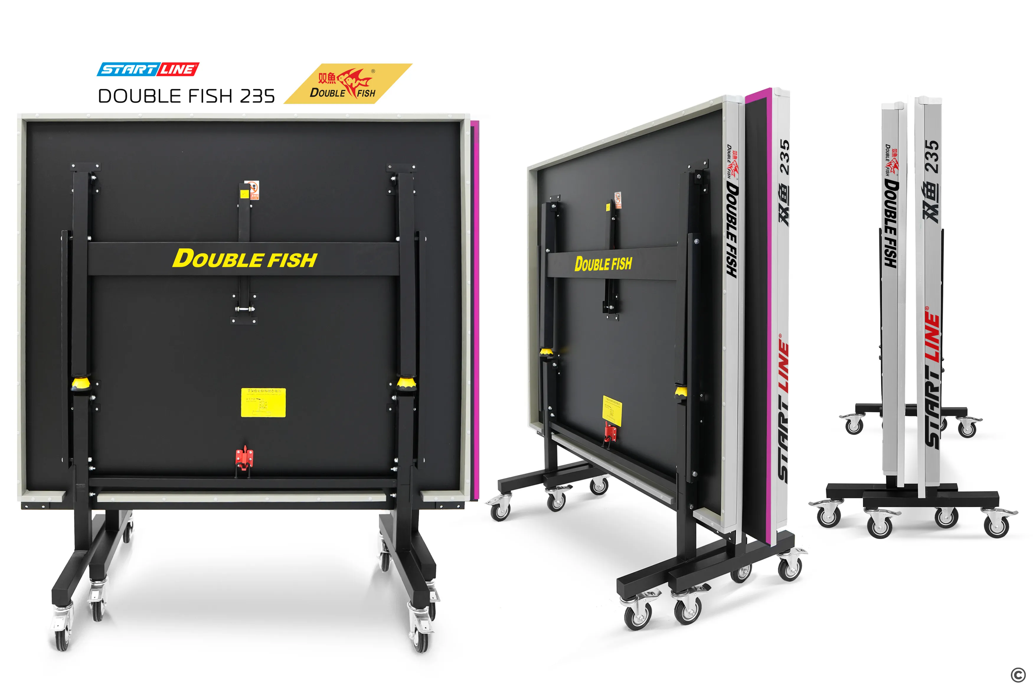 фото Стол теннисный Double Fish 235 черный в интернет-магазине спортивных товаров МЯЧИКИ