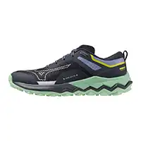фото Кроссовки для бега Mizuno WAVE IBUKI 4, чёрно-зелёные в интернет-магазине спортивных товаров МЯЧИКИ