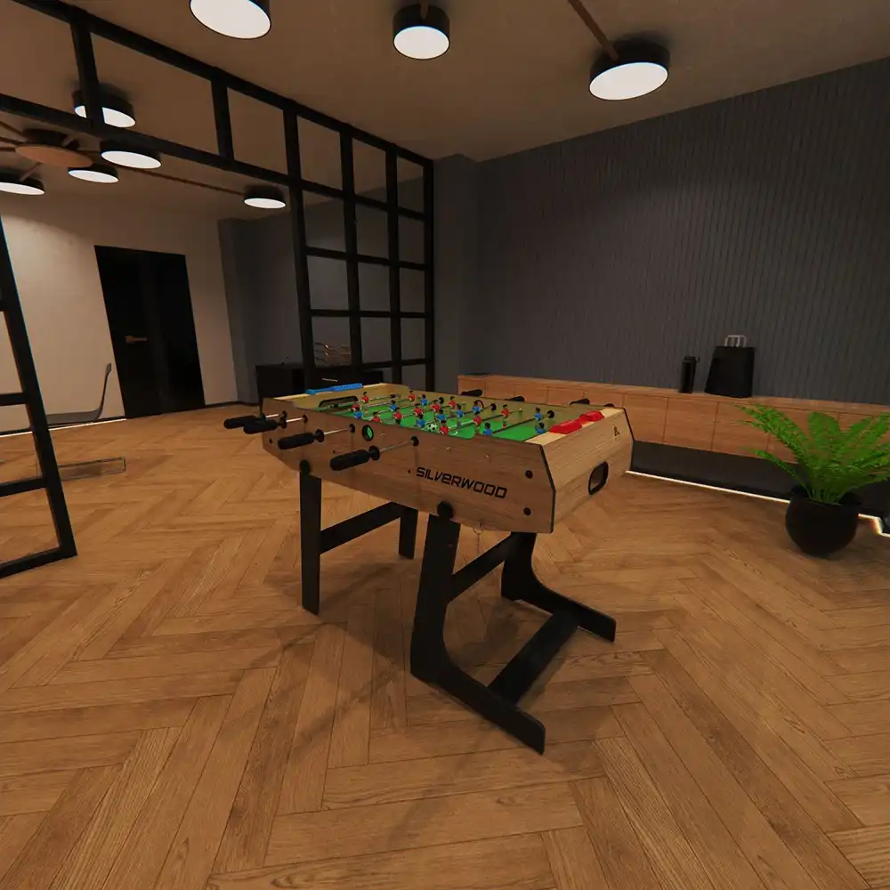 фото Игровой стол - футбол DFC SILVERWOOD в интернет-магазине спортивных товаров МЯЧИКИ