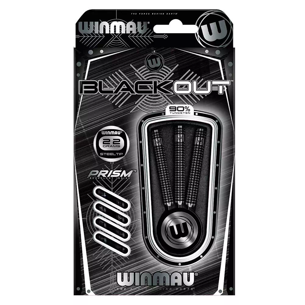 фото Winmau Blackout 22 gr. 90% вольфрам. Дротики для дартса в интернет-магазине спортивных товаров МЯЧИКИ
