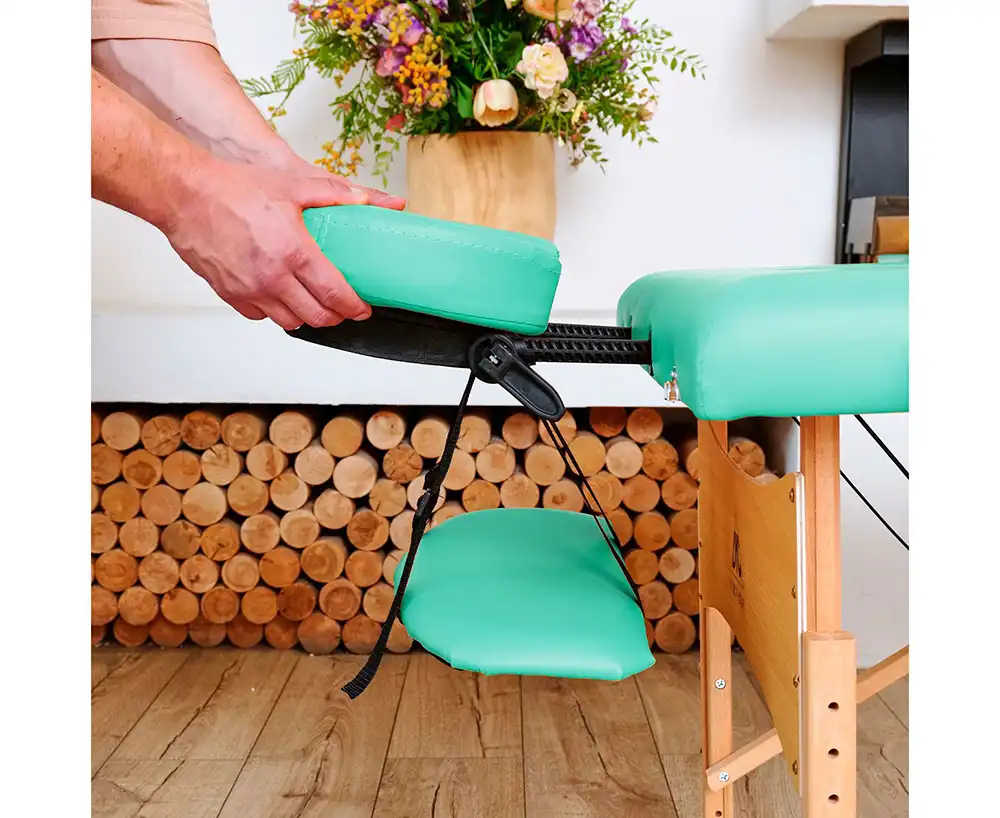 фото Массажный стол DFC NIRVANA Relax, (Optima) 186 x 60 см, зелёный в интернет-магазине спортивных товаров МЯЧИКИ