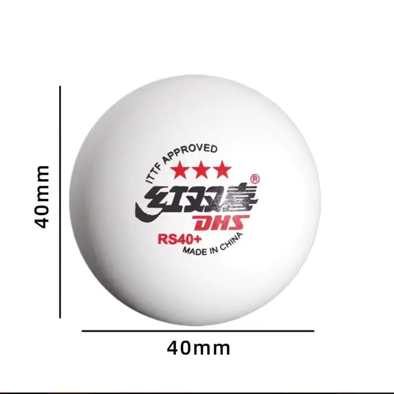 фото Мячи для настольного тенниса DHS RS40+WTT 3*** ITTF, 1 шт., бел. пластик в интернет-магазине спортивных товаров МЯЧИКИ
